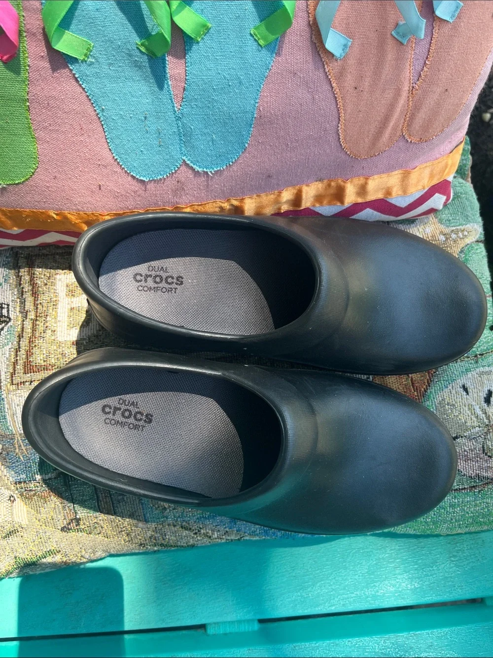 CROCS Kids Black Slip-On Sneakers